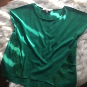 Francesca's Emerald Green Blouse